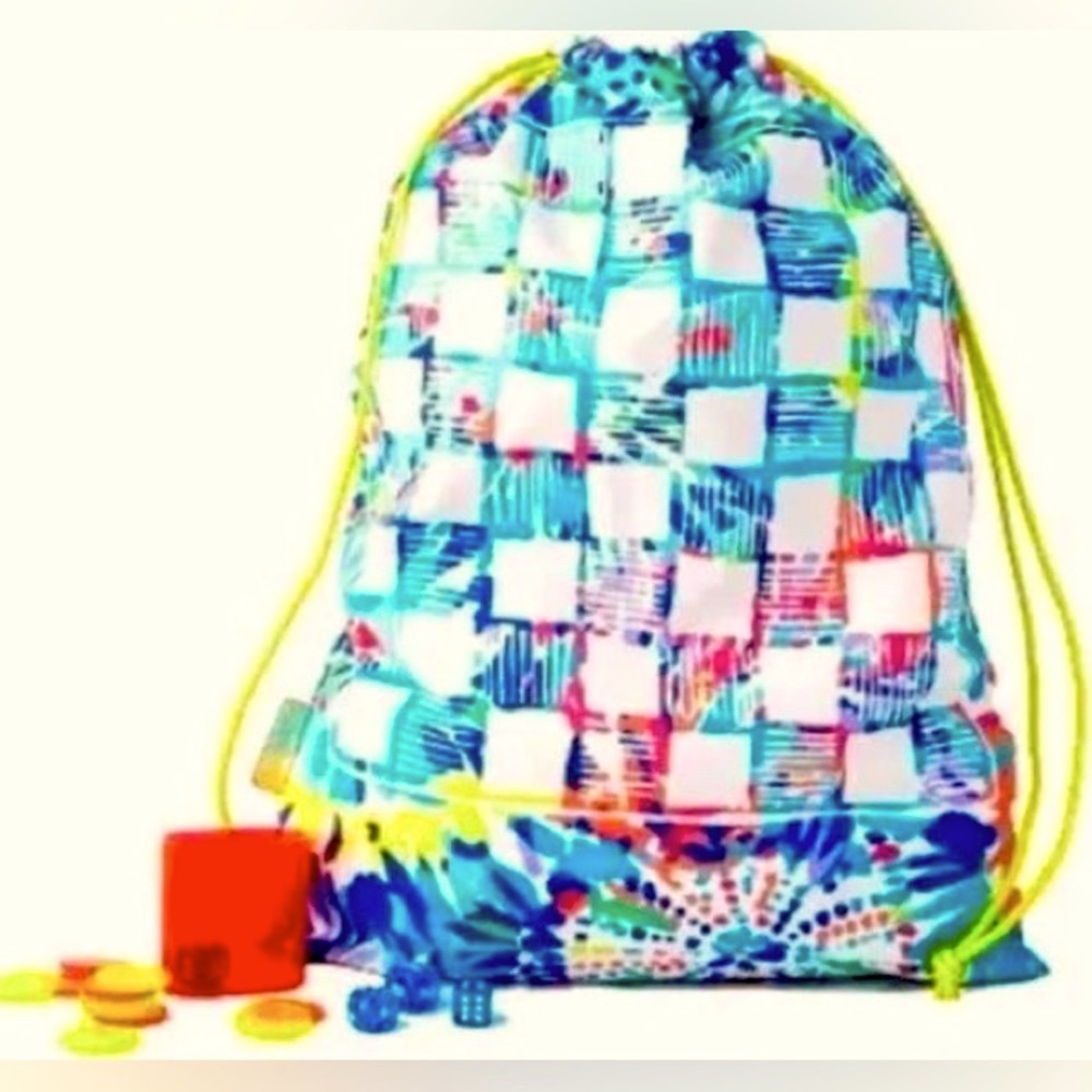 Lilly Pulitzer beach (game included) game canvas bag